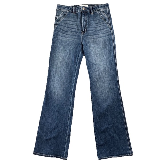 KanCan Celia Ultra High Rise Wide Flare Jeans Womens 11/29‎ Medium 34" Inseam - Picture 1 of 8